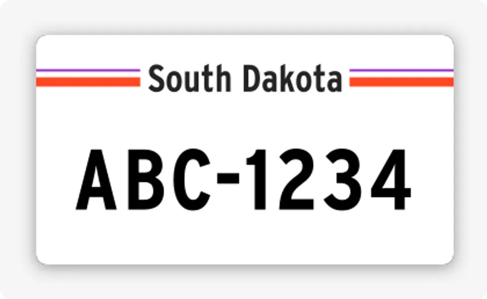 license plate lookup South Dakota